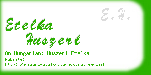 etelka huszerl business card